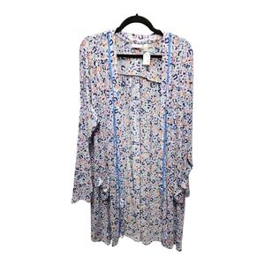 LOGO by Lori Goldstein Multicolor Patterned Cardigan